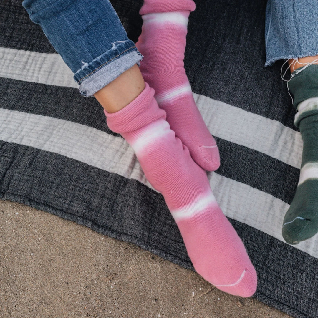 Chaussettes Pima Tie dye - Pink