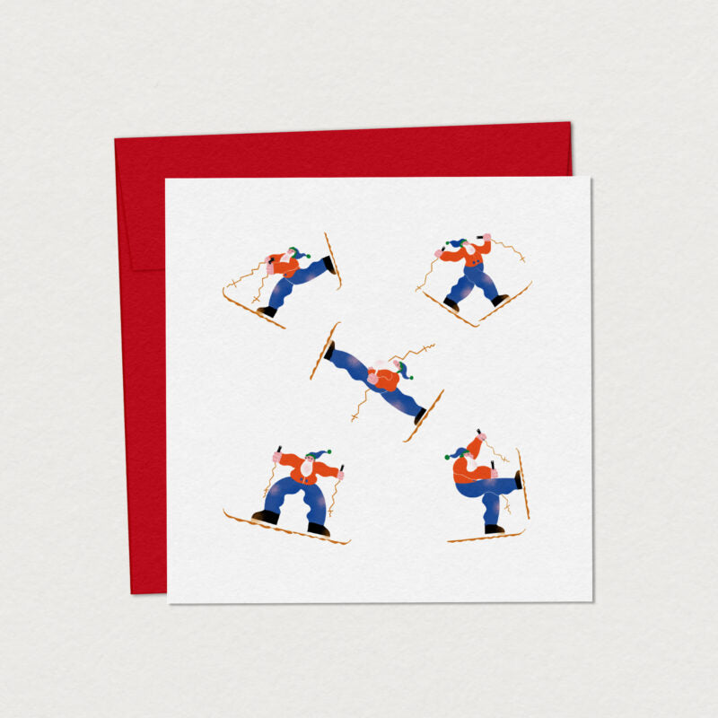 Coffret de 6 cartes de souhaits - Méli-Mélo du temps des fêtes