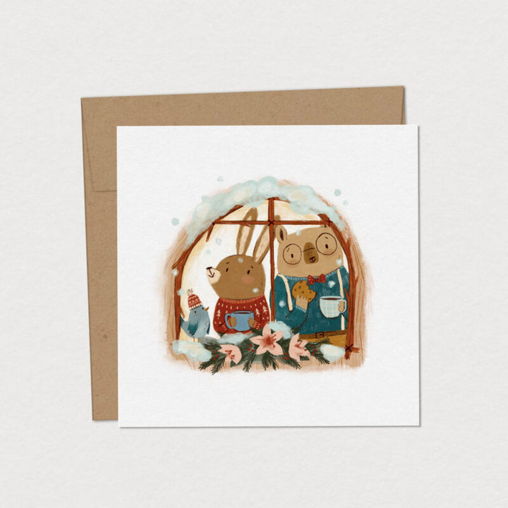 Coffret de 6 cartes de souhaits - Méli-Mélo du temps des fêtes