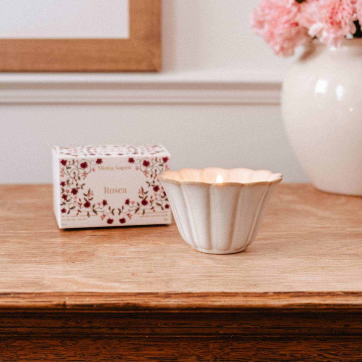Reusable scented candle - Rosea - 4 oz