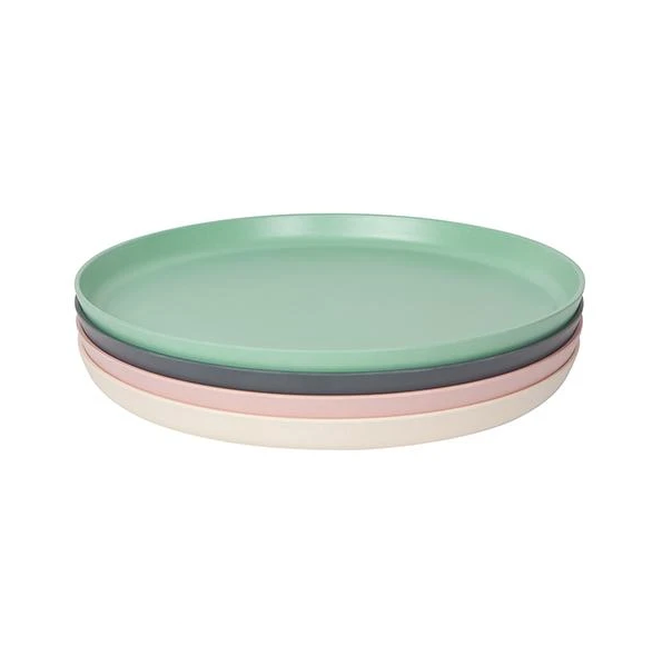 Small bamboo plate (individually) - Planta - Pink