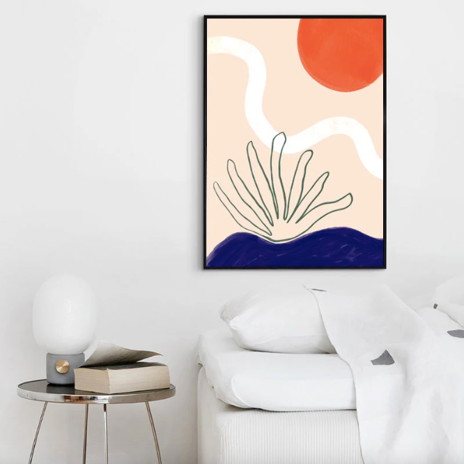 Poster - Abstract Landscape - Mid-Century