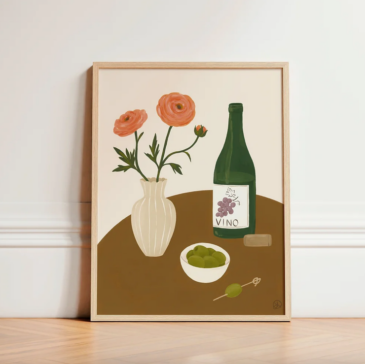 Affiche -  Vin et Olives