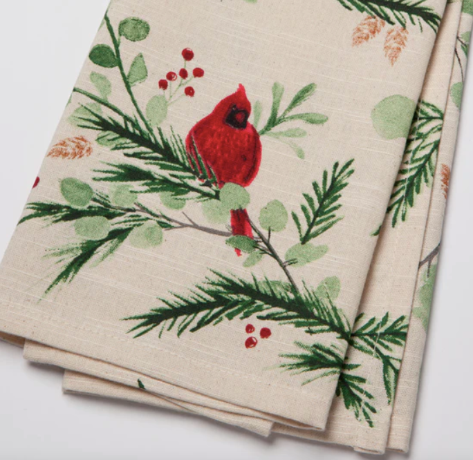 Linge à vaisselle - Oiseaux forestiers