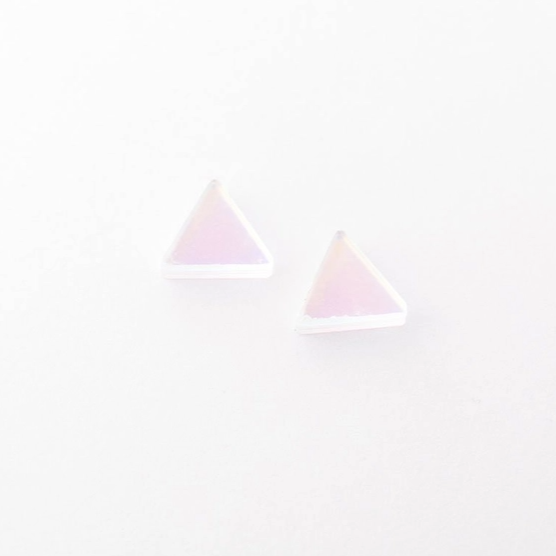 Earrings - Recycled resin - Triangle Solar