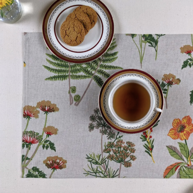 Table placemat - Herbarium pattern