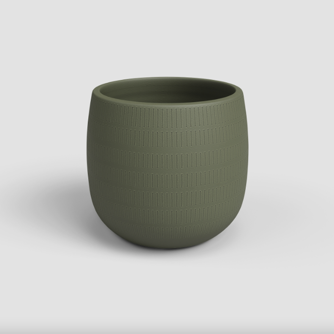 Plant pot - Aura - Olive - 20 cm