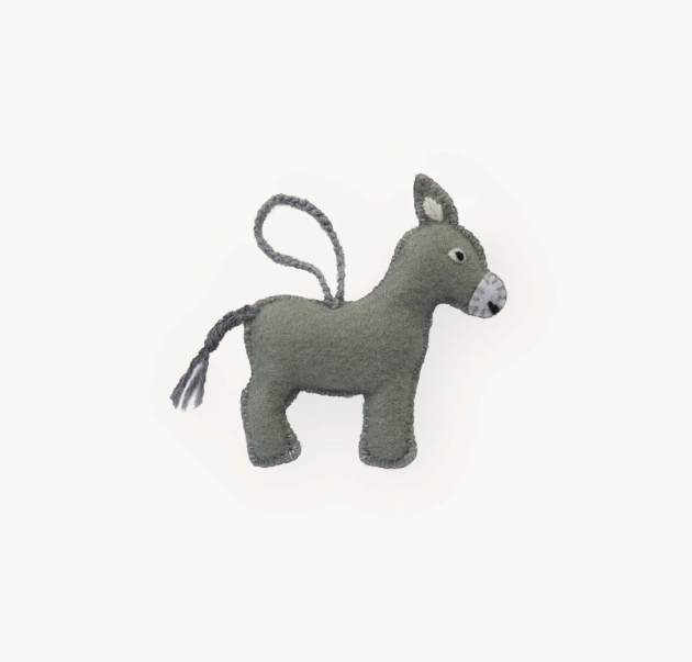 Wool Felt Holiday Ornament - Moose