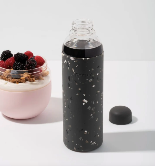 Glass Bottle - Terrazzo Charcoal