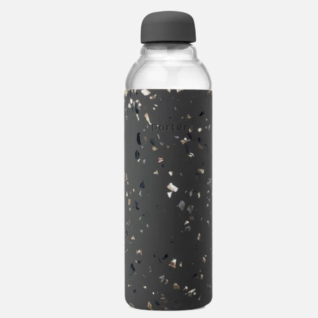 Glass Bottle - Terrazzo Charcoal