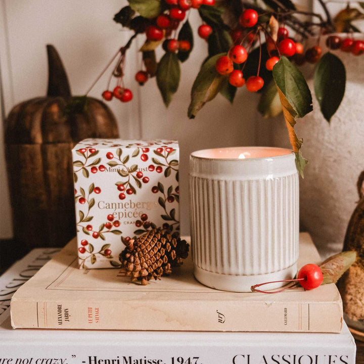 Bougie parfumée - Canneberge épicée - 8 oz