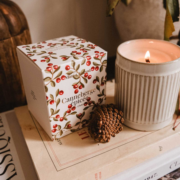 Bougie parfumée - Canneberge épicée - 8 oz