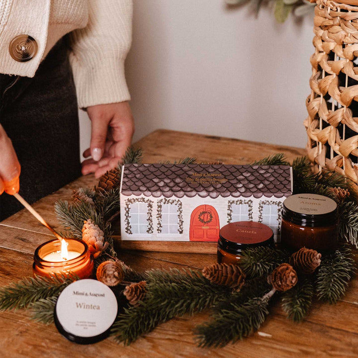 Bougies parfumées - La petite boite de noël (ensemble de 3 - 2oz)