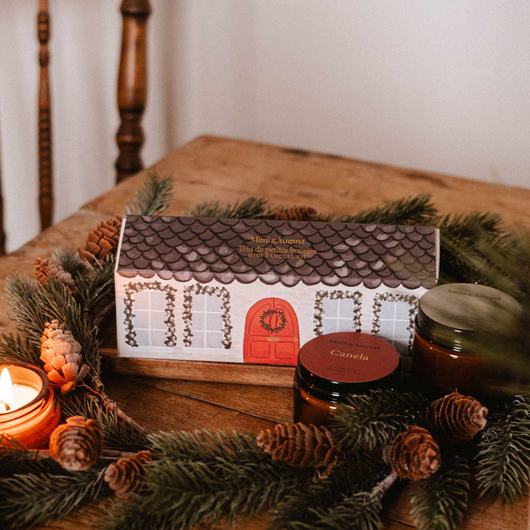 Bougies parfumées - La petite boite de noël (ensemble de 3 - 2oz)