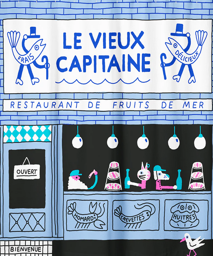 Shower curtain - The old captain