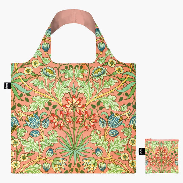 Reusable bag with snap fastener - William Morris - Hyacinth