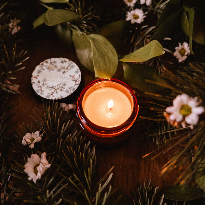 Bougie parfumée - Fleur d'hiver - 2 oz