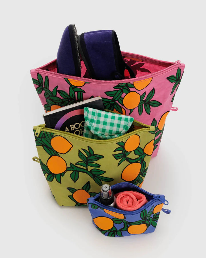 Carrying Pouches (set of 3) - Orange Trees 