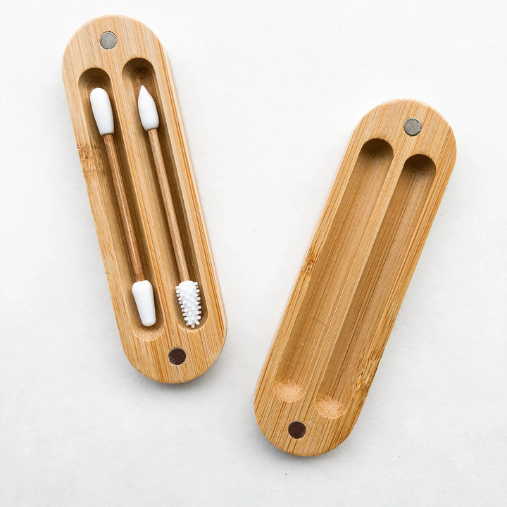 Coton-tiges réutilisables en bambou et silicone