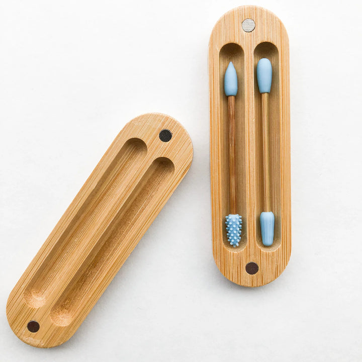 Coton-tiges réutilisables en bambou et silicone