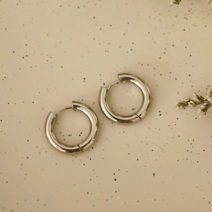 Boucle d'oreille - Bold Hoops 24 mm - Argent