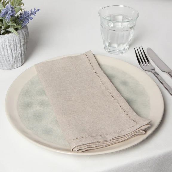 Serviettes de table en lin (ensemble de 4) - Naturel