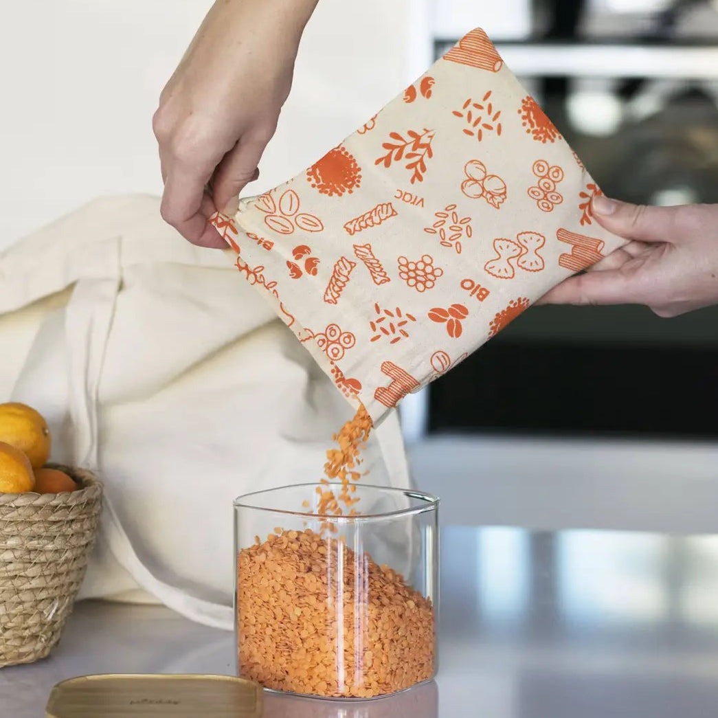 Sac pour aliments en coton biologiques - Petit