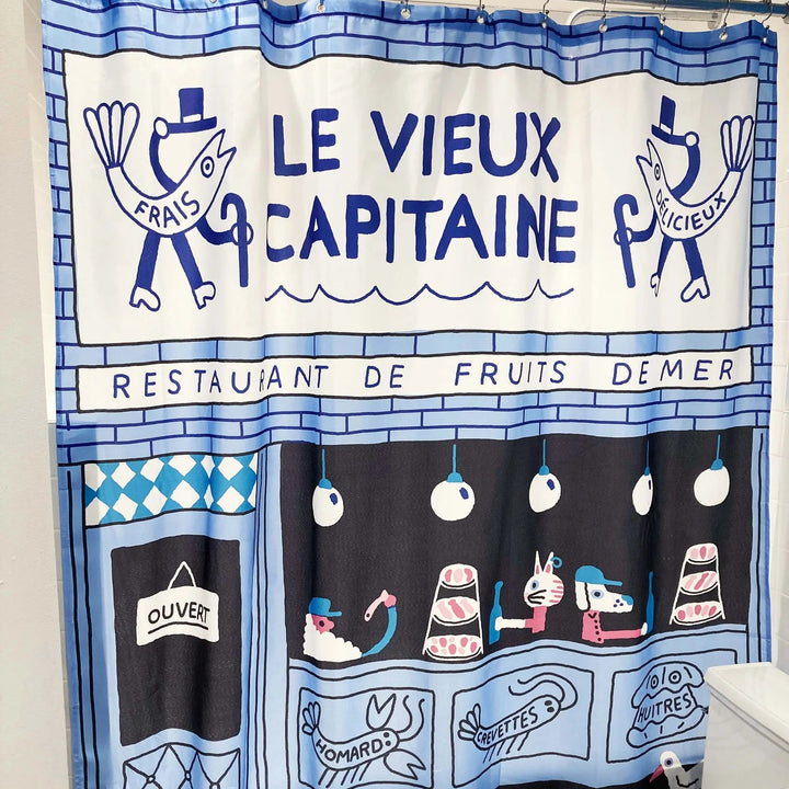 Shower curtain - The old captain