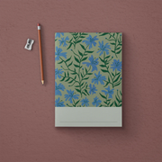 Carnet de notes - Fleurs bleues