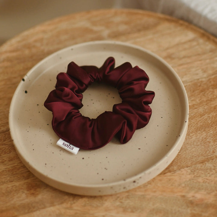 Satin scrunchie - Pale pink
