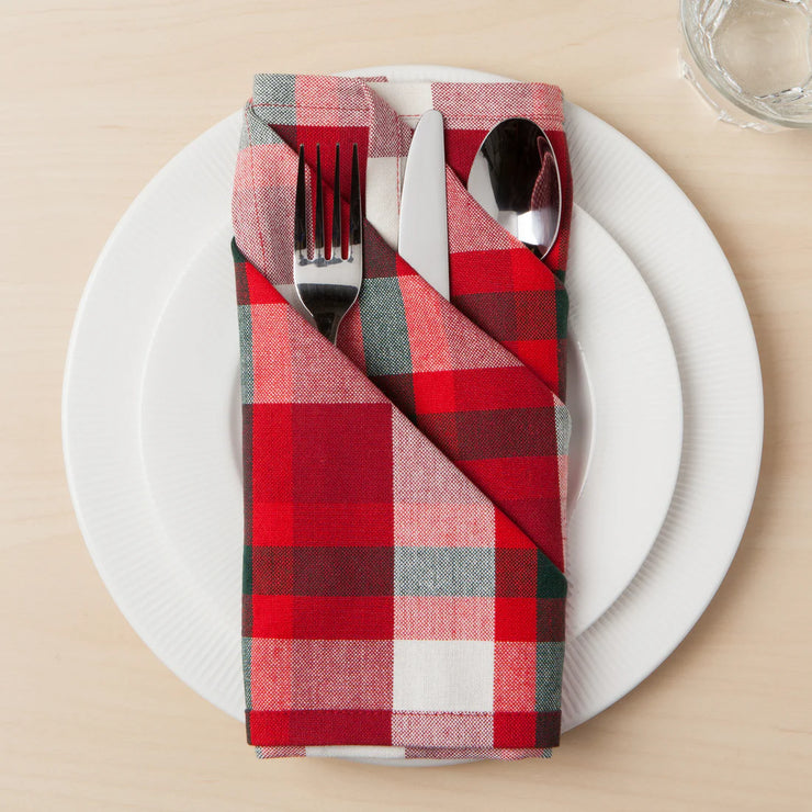 Napkins (set of 4) - Holiday Grid