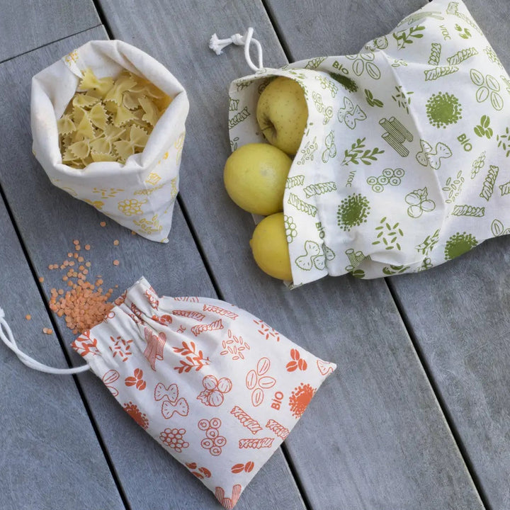 Sac pour aliments en coton biologiques - Petit