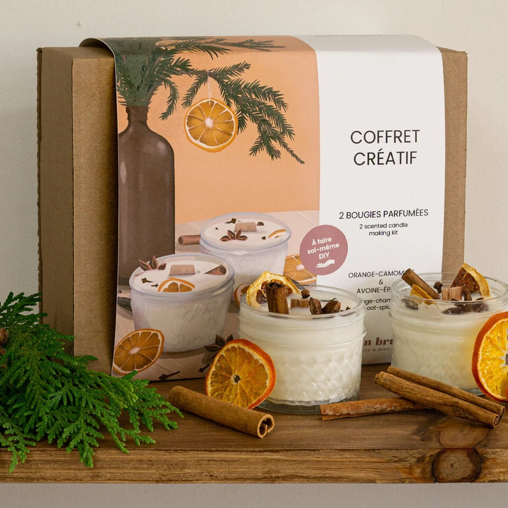 Creative box - 2 candles - Autumn