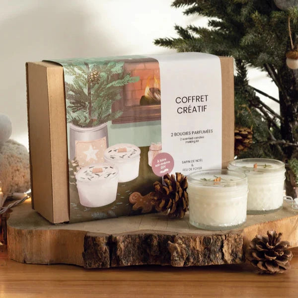 Creative box - 2 candles - Christmas