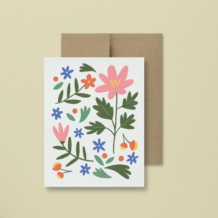 Greeting card - Wild bouquet