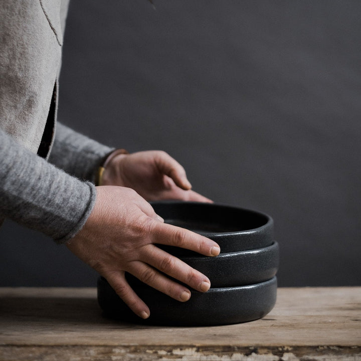 Ceramic plate bowl - Slate
