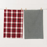 Dish towels (set of 2) - Holiday grid