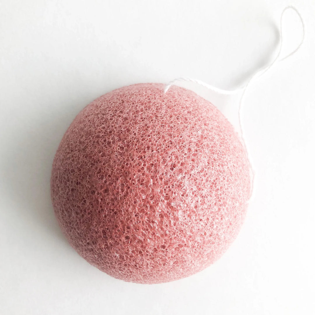 Éponge Konjac biodégradable - Argile rose
