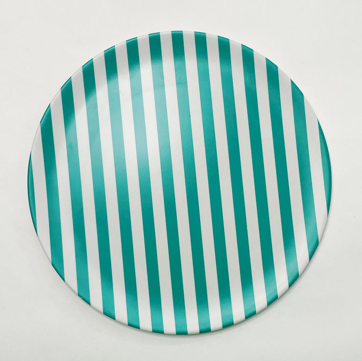Bamboo plate - Large - Green lines