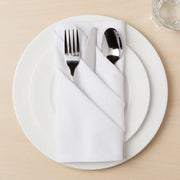 Serviettes de table en tissus recyclé (ensemble de 4) - Blanc