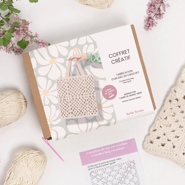 Coffret créatif - Macramé - Sac en crochet