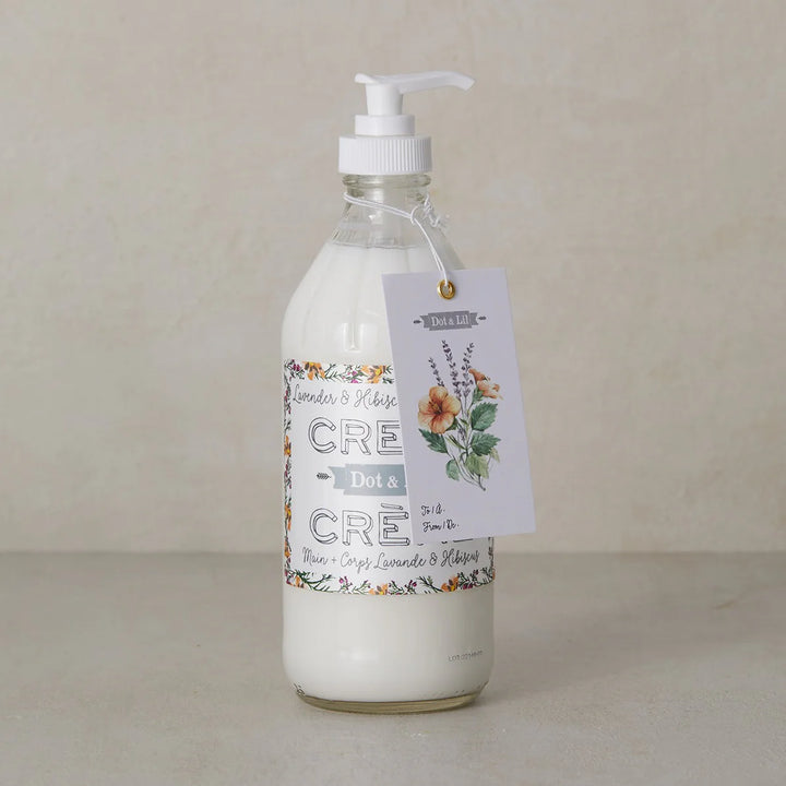 Crème mains et corps - Lavande et hibiscus