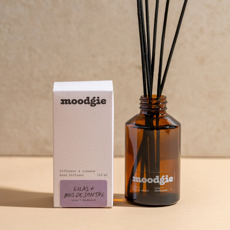 Diffuseur à roseaux - Lilas + Bois de santal