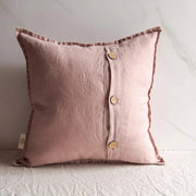 Coussin en lin - Vieux rose