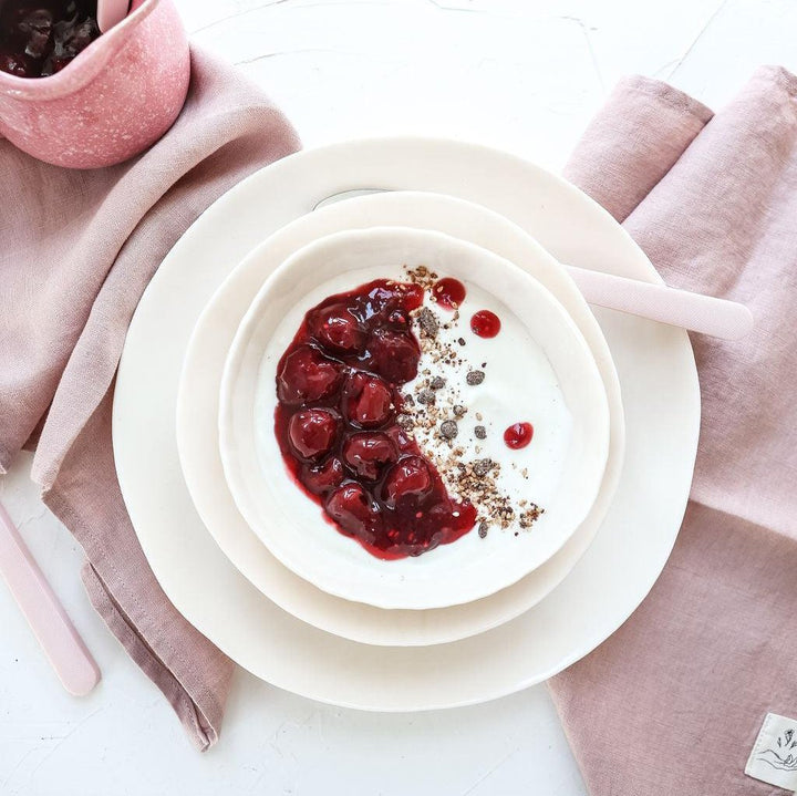 Linen tea towel - Old pink