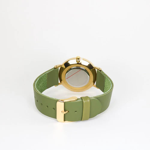 Montre - Vert, sauge et or
