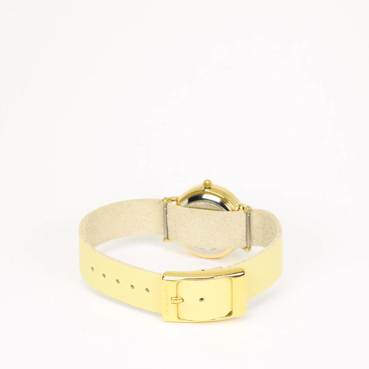 Montre - Jaune pâle, crème et or