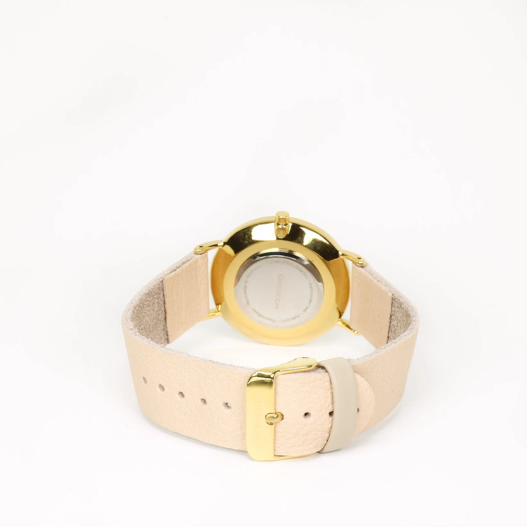 Montre - Beige, blanc et or