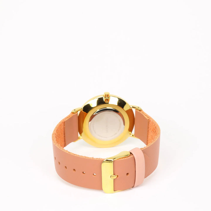 Montre - Terracotta, blanc et or