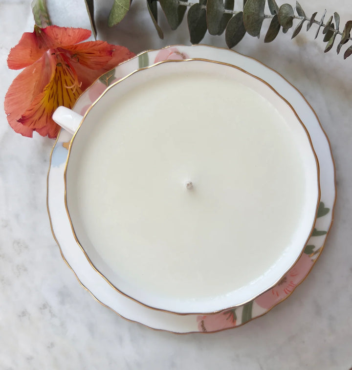 Tasse bougie - Fleur de mimosa & nectarine